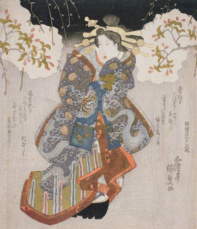 Iwai Kumesaburo II as a Courtesan, c.1830 by Utagawa Kunisada